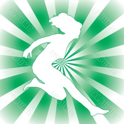 woman jump