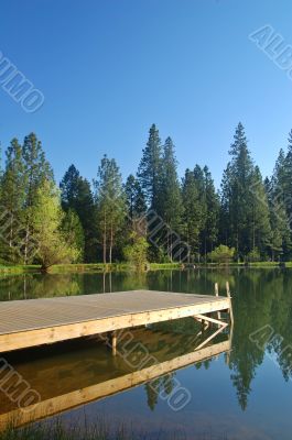 springtime lakeshore