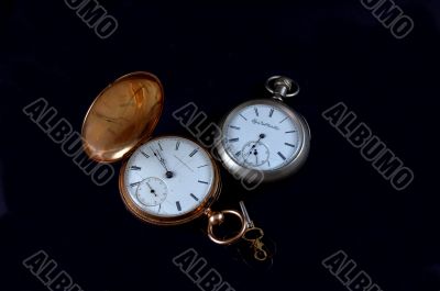 Gold and silver pocketwatches