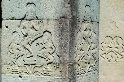 Apsara dancers at Bayon Temple, Cambodia
