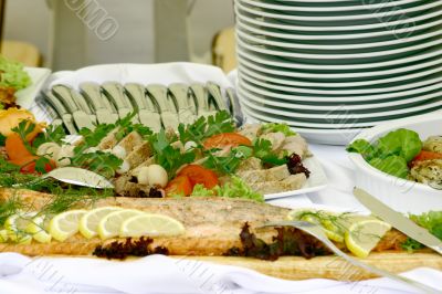 Table with food