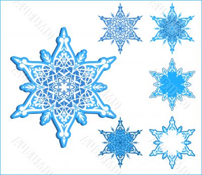 vector snowflakes