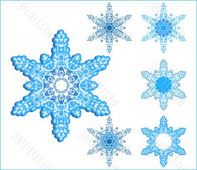 vector snowflakes
