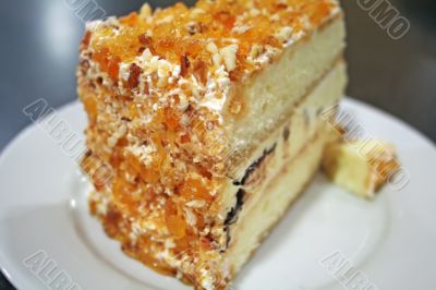 Cake on plate