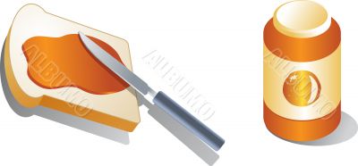 Bread with spread