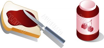 Bread with spread