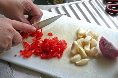 Diced onions