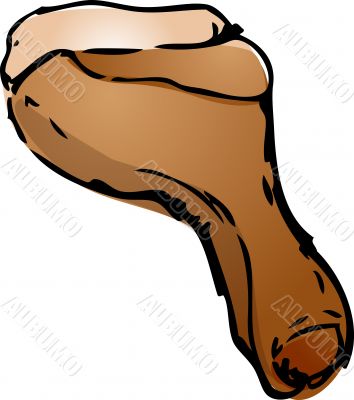 Roast chicken drumstick