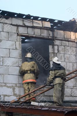 fireman with step ladder