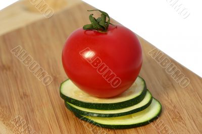 Tomato and zucchini