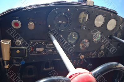 light aircraft cockpit