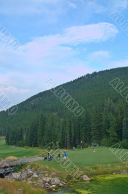 Mountain golfing
