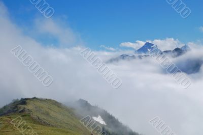 above the clouds