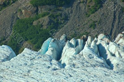 edge of the glacier