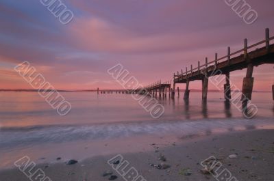 Pier at sunset