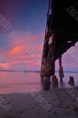 Pier at sunset