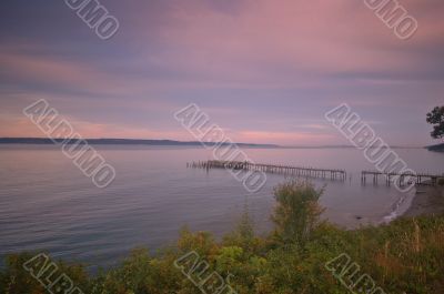 Pier at sunset