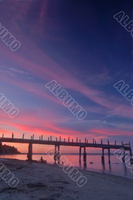 Pier at sunset
