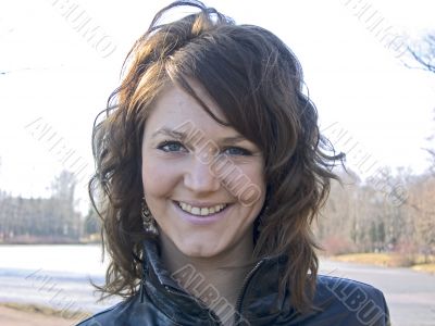 pretty laughing girl