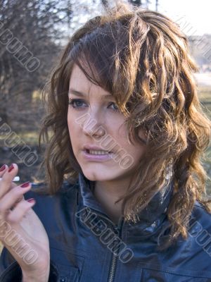 smoking girl