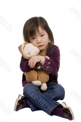 Childhood Series 4 (crying with bunny)