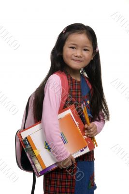 Young Girl with backpack