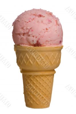 Strawberry Ice cream cone