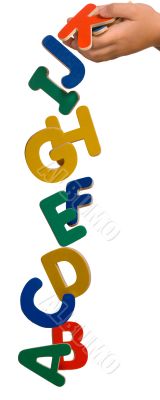 Falling letters