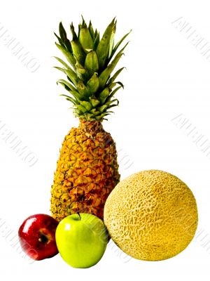 Isolated Fresh Fruit