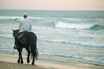 riding into the sunset