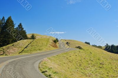 winding road on mount tamapalais