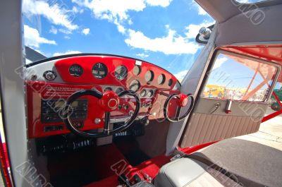 Cessna 140 cockpit