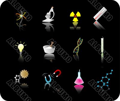 science icon set