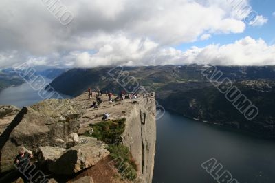 View on the Lysefjord, Norway, from Preikestolen
