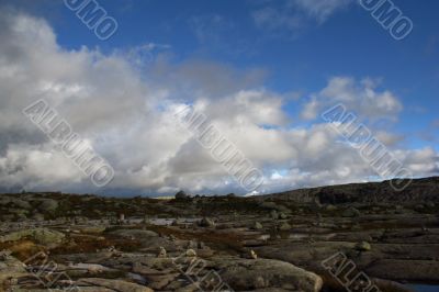 Highly in mountains of Norway