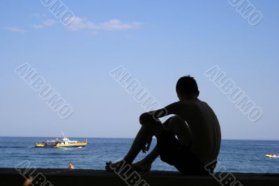 Boy silhouette