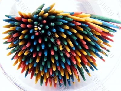 colored toothpicks