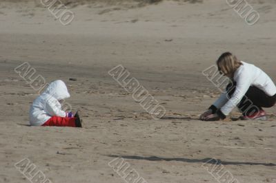 at the beach