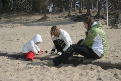 at the beach