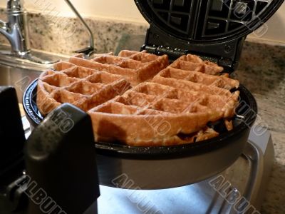 waffle freshly made