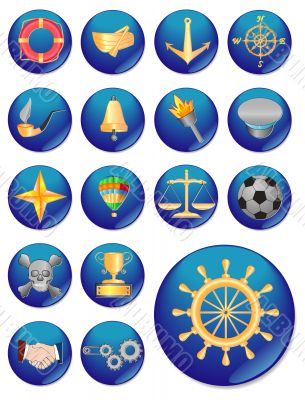 The web icon. vector image. 17 buttom.