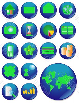 The web icon. vector image. 17 buttom.