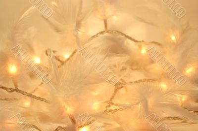 Christmas feathers