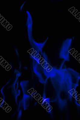 Blue flames