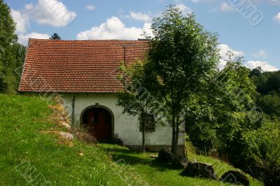 Lonely house in the hills