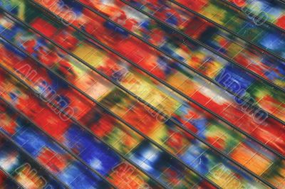 Bright coloured glass
