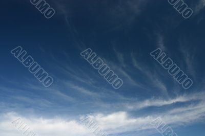 Blue cloudscape