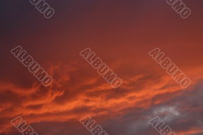 Sunset sky