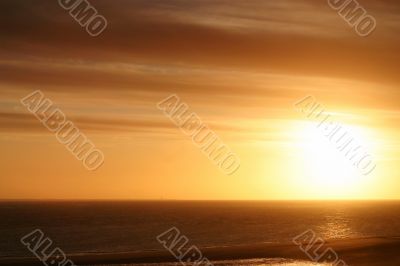 Sunset at sea