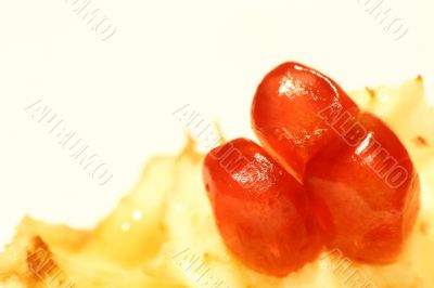 Isolated pomegranate